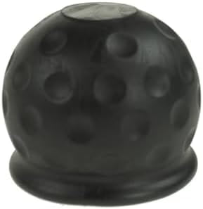 Golf Ball Style 50mm Towball Cover – Black PVC Cap