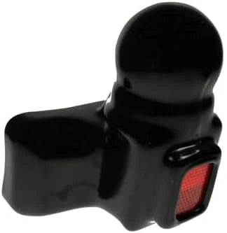 50mm Towball Boot Cover with Reflector – Black PVC Cap
