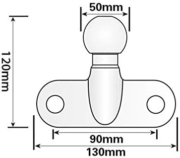 50mm Heavy Duty Towball – Silver E Approved