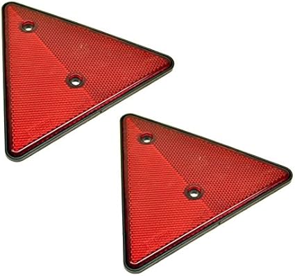 Classic Red Reflector Triangle Pair