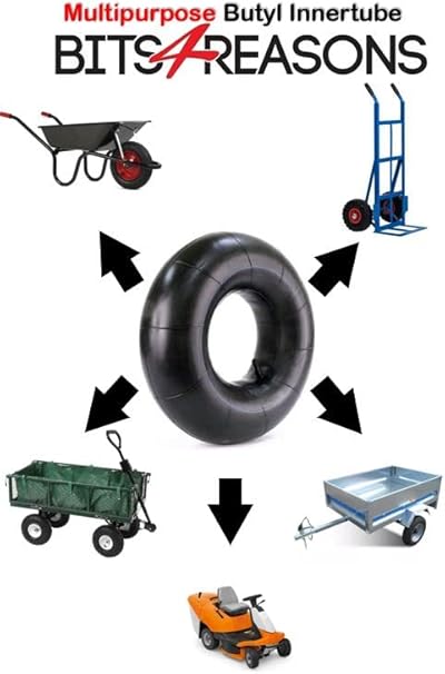 5 Inch Multipurpose Inner Tube (Butyl)-11x4.00‑5-Bent Valve