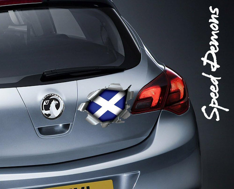Speed Demons Flag Sticker – Self Adhesive Graphic-Scotland-Extra Large