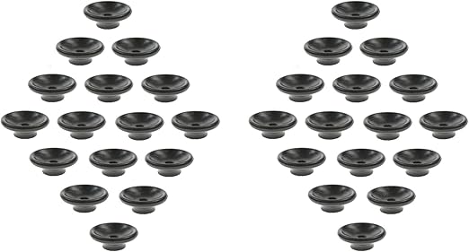 Trailer Cover Tie Down Button Hook Cleats – Plastic Fixing Buttons-32 Pack