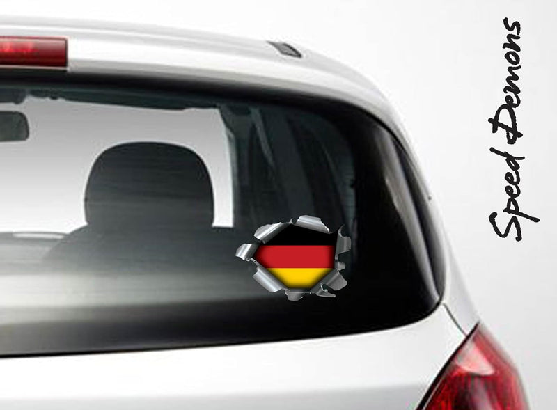 Speed Demons Flag Sticker – Self Adhesive Graphic-Germany-Standard