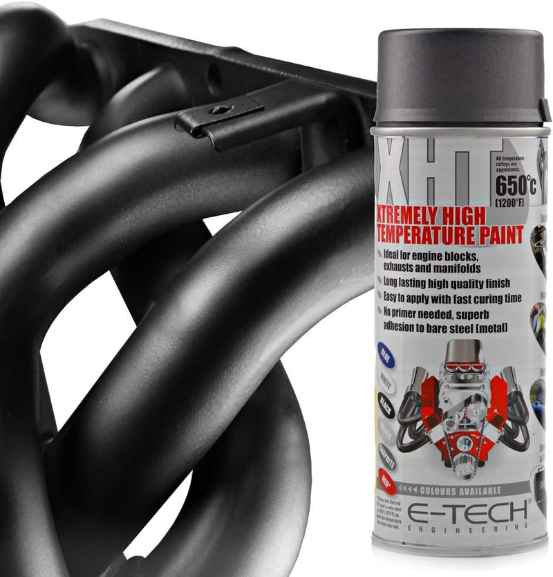 E‑Tech XHT High Temperature Paint – Heat Resistant up to 650°C-Graphite