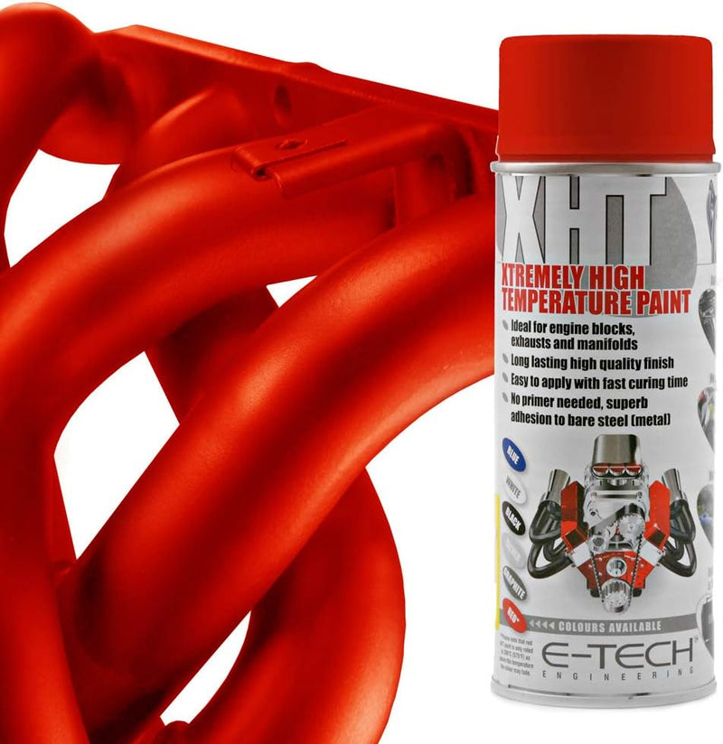 E‑Tech XHT High Temperature Paint – Heat Resistant up to 650°C-Red