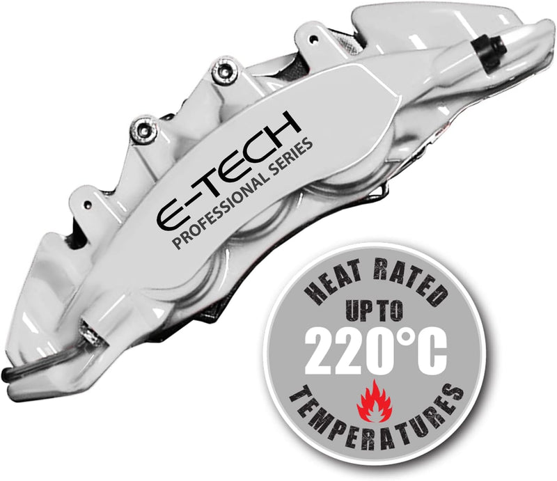 E‑Tech Brake Caliper Paint Kit – Professional High Temperature 220°C-Sports White