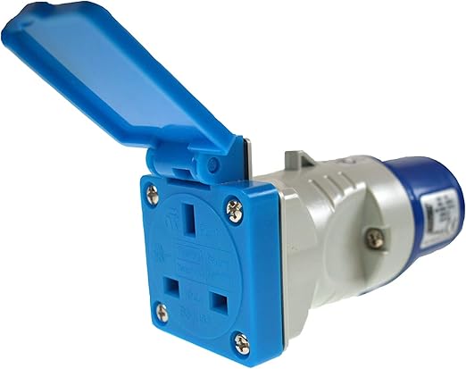 230V 16A Plug to BS Socket Adaptor