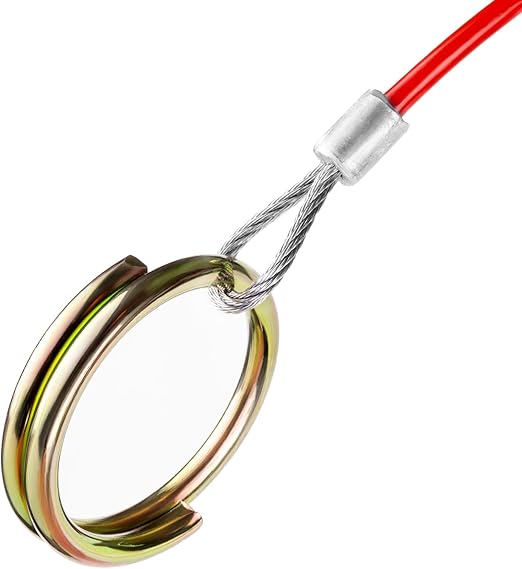 1m x 3mm Trailer Breakaway Cable – Heavy Duty Safety Cable-Red