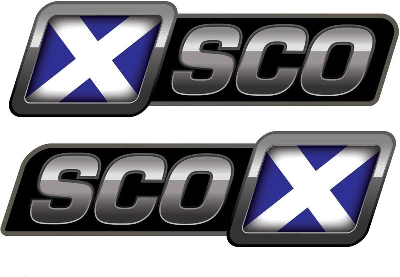 Speed Demons Flag Sticker – Self Adhesive Graphic-Scotland (Side Flash)-Standard