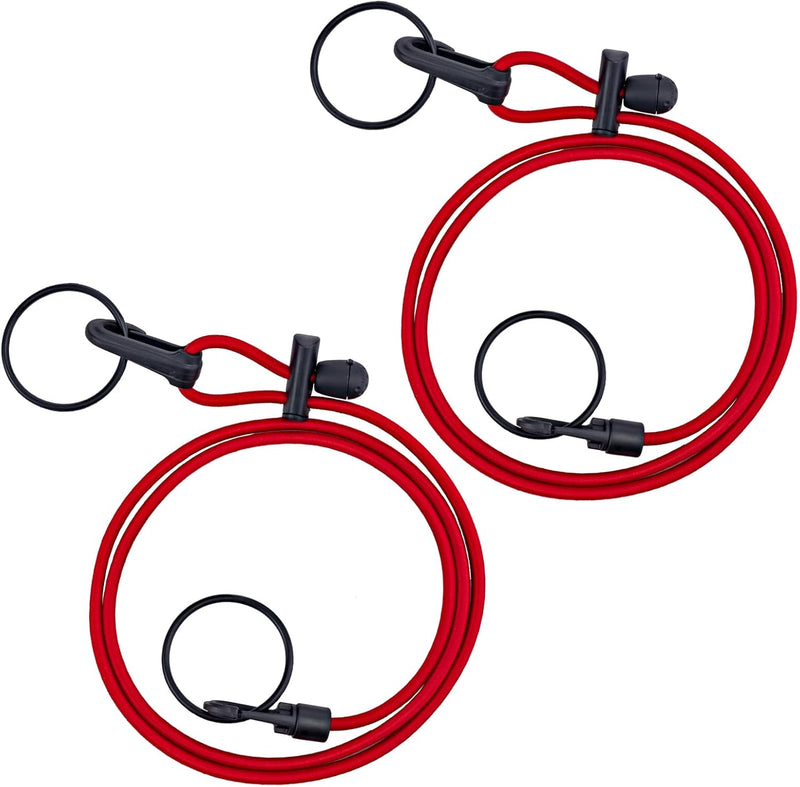 Trade Plate Holders Easy Adjust Hi-Vis Multi-Function Elasticated Cords 1 Pair