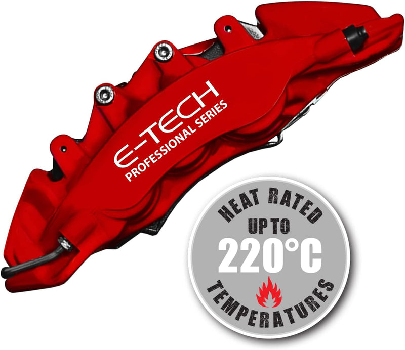 E‑Tech Brake Caliper Paint Kit – Professional High Temperature 220°C-Matt Red