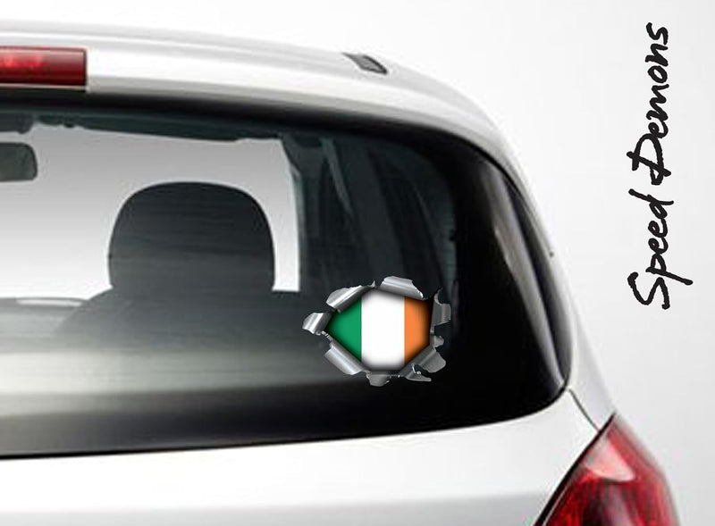 Speed Demons Flag Sticker – Self Adhesive Graphic-Ireland-Standard