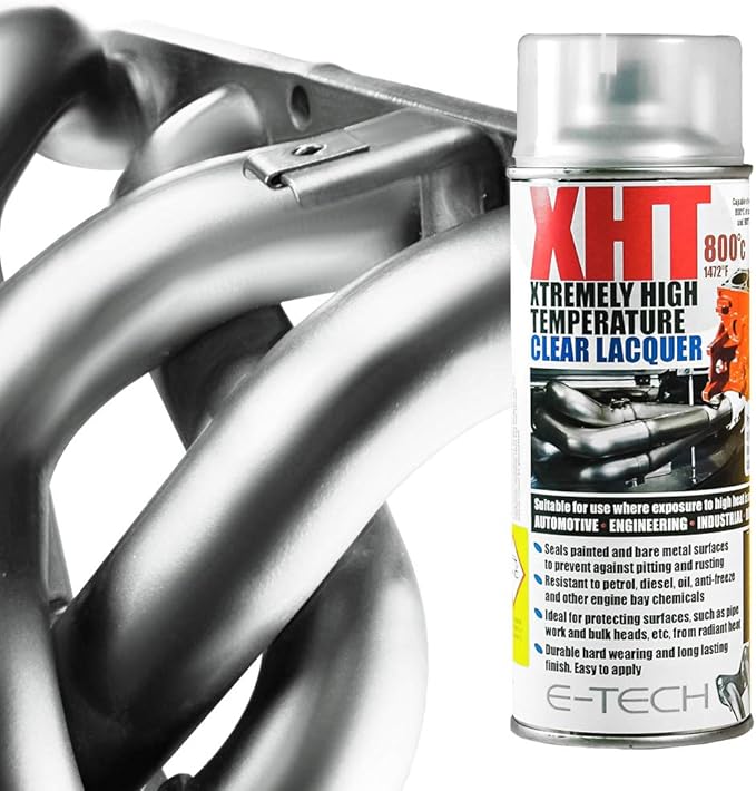 E‑Tech XHT High Temperature Paint – Heat Resistant up to 650°C-Silver