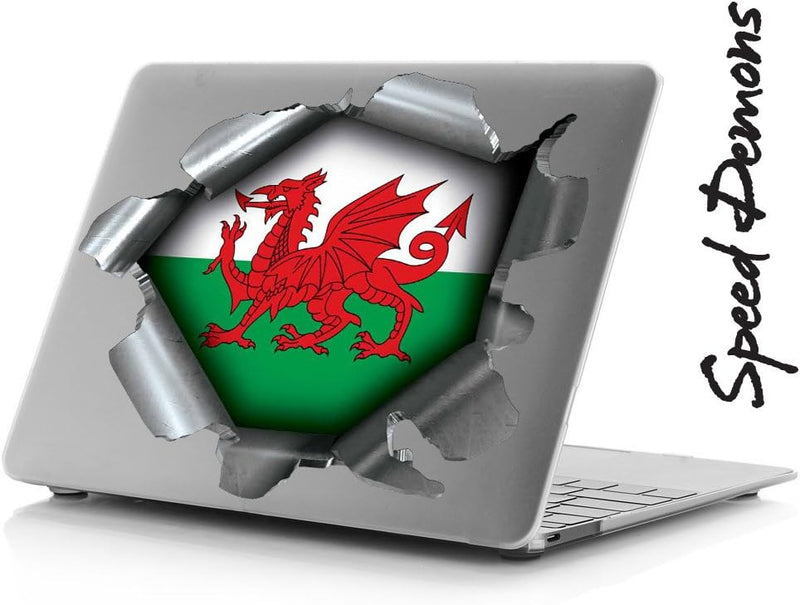 Speed Demons Flag Sticker – Self Adhesive Graphic-Wales-Extra Large