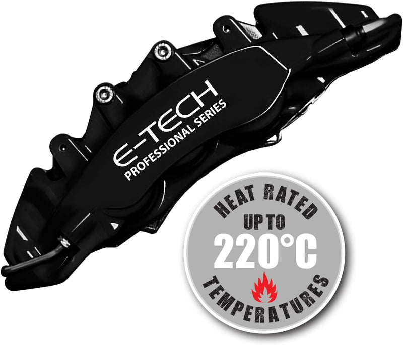 E‑Tech Brake Caliper Paint Kit – Professional High Temperature 220°C-Black