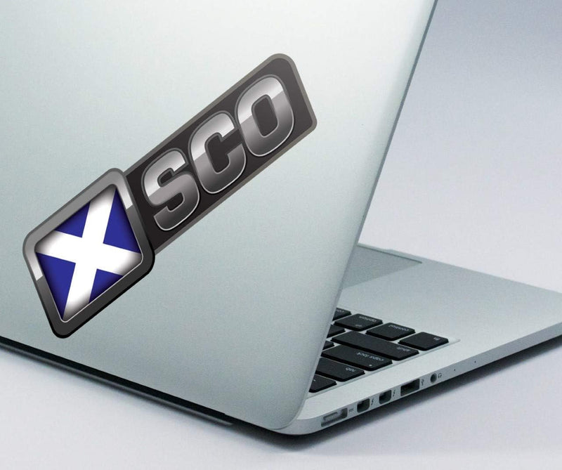 Speed Demons Flag Sticker – Self Adhesive Graphic-Scotland (Side Flash)-Standard
