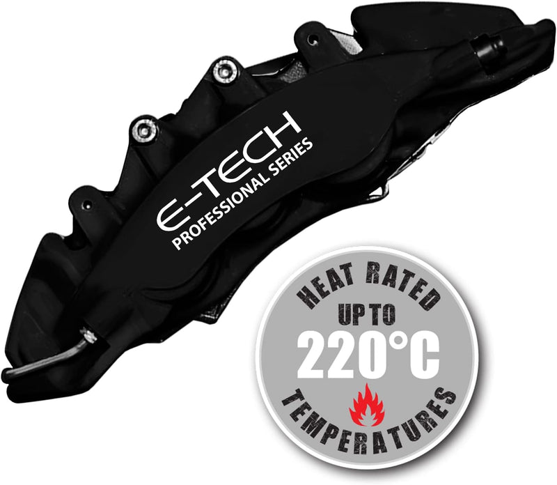 E‑Tech Brake Caliper Paint Kit – Professional High Temperature 220°C-Matt Black