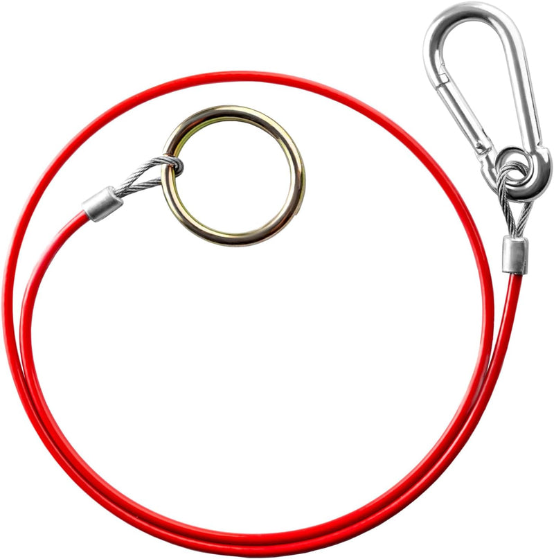1m x 3mm Trailer Breakaway Cable – Heavy Duty Safety Cable-Red