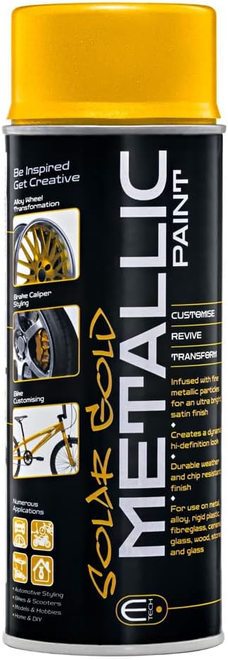 E-TECH Formula Metallic Spray Paint – Heat Rated 180°C-Solar Gold