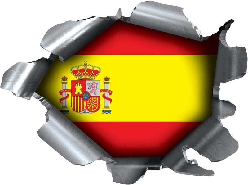 Speed Demons Flag Sticker – Self Adhesive Graphic-Spain-Standard