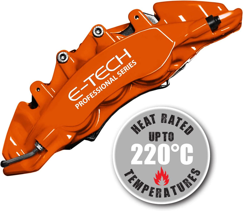 E‑Tech Brake Caliper Paint Kit – Professional High Temperature 220°C-Orange