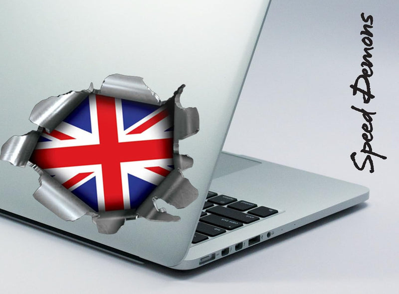 Speed Demons Flag Sticker – Self Adhesive Graphic-Union Jack-Standard