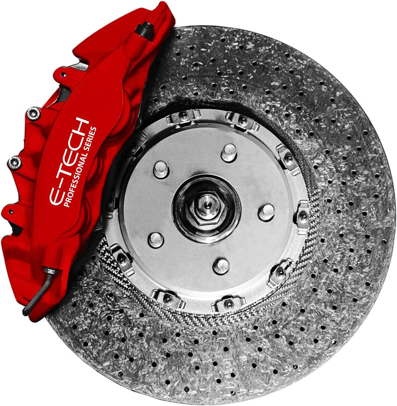 E‑Tech Brake Caliper Paint Kit – Professional High Temperature 220°C-Matt Red