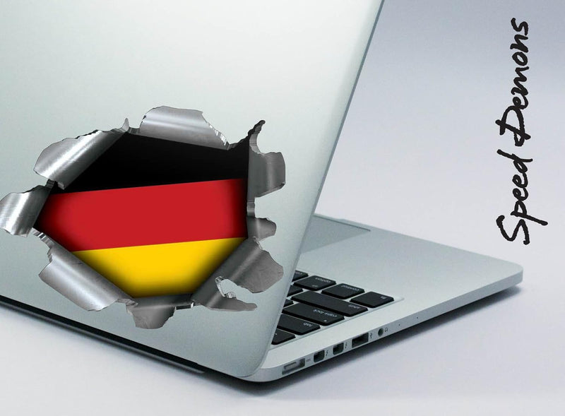 Speed Demons Flag Sticker – Self Adhesive Graphic-Germany-Standard