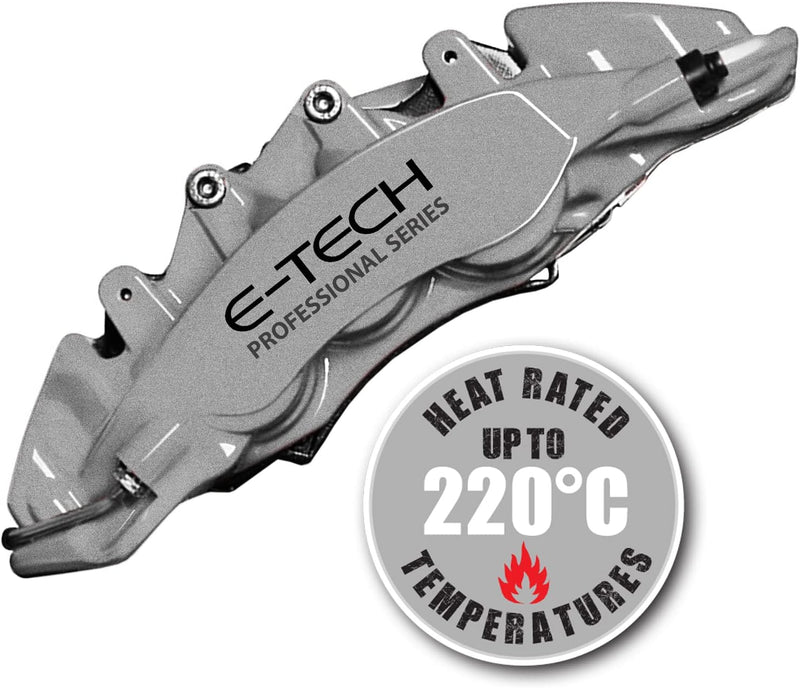 E‑Tech Brake Caliper Paint Kit – Professional High Temperature 220°C-Silver