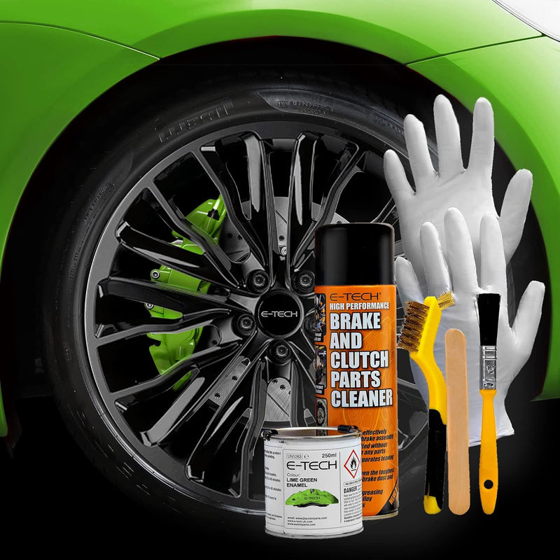 E‑Tech Brake Caliper Paint Kit – Professional High Temperature 220°C-Green