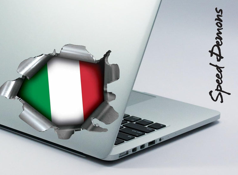 Speed Demons Flag Sticker – Self Adhesive Graphic-Italy-Standard