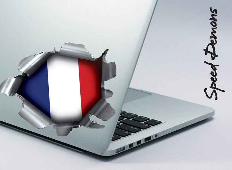Speed Demons Flag Sticker – Self Adhesive Graphic-France-Standard