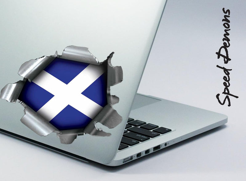 Speed Demons Flag Sticker – Self Adhesive Graphic-Scotland (Football/Rugby)-Standard