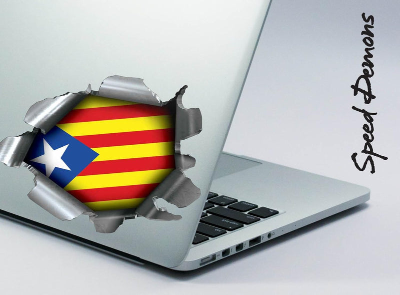Speed Demons Flag Sticker – Self Adhesive Graphic-Catalonia-Standard