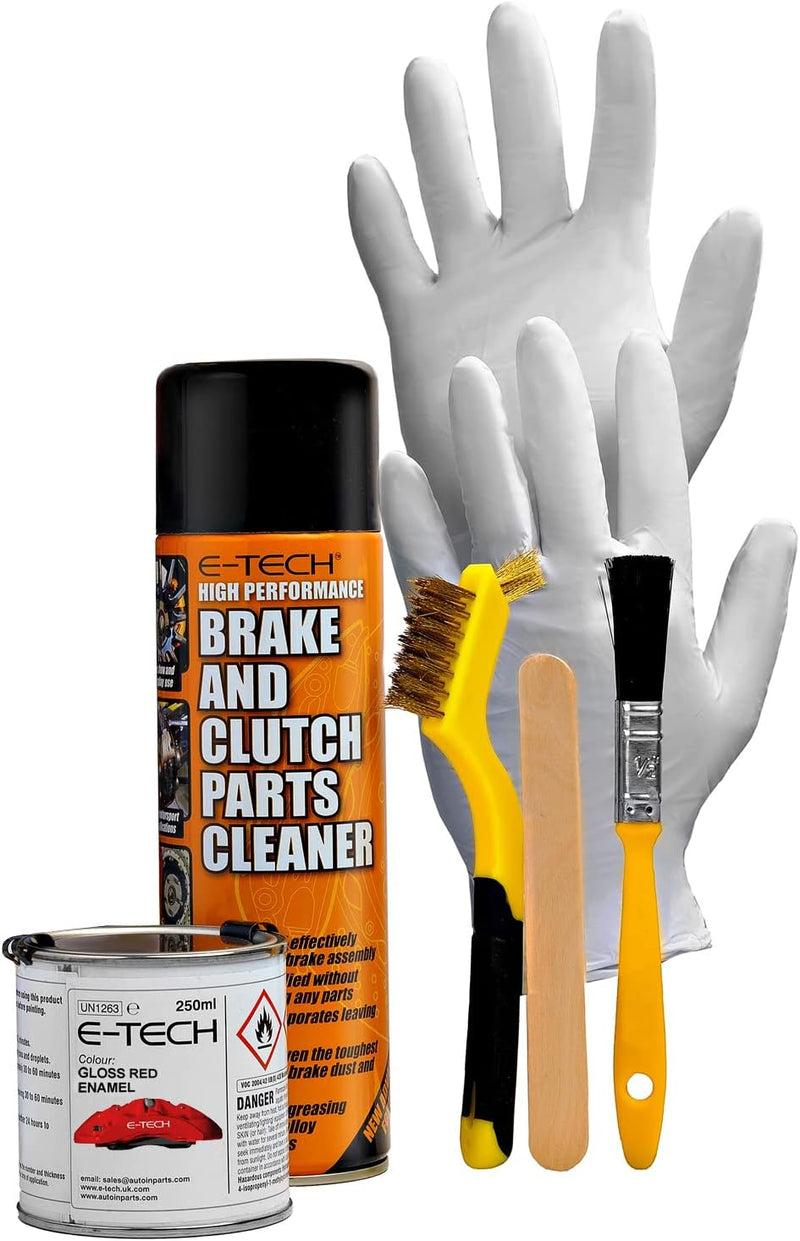 E‑Tech Brake Caliper Paint Kit – Professional High Temperature 220°C-Race Red