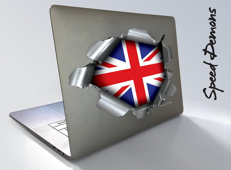 Speed Demons Flag Sticker – Self Adhesive Graphic-Union Jack-Extra Large