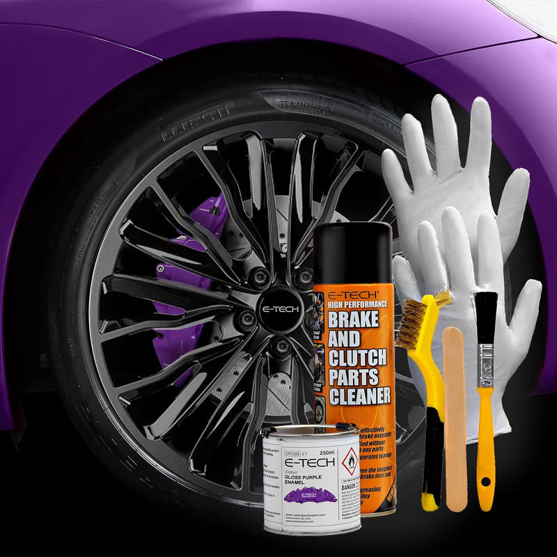 E‑Tech Brake Caliper Paint Kit – Professional High Temperature 220°C-Gloss Purple