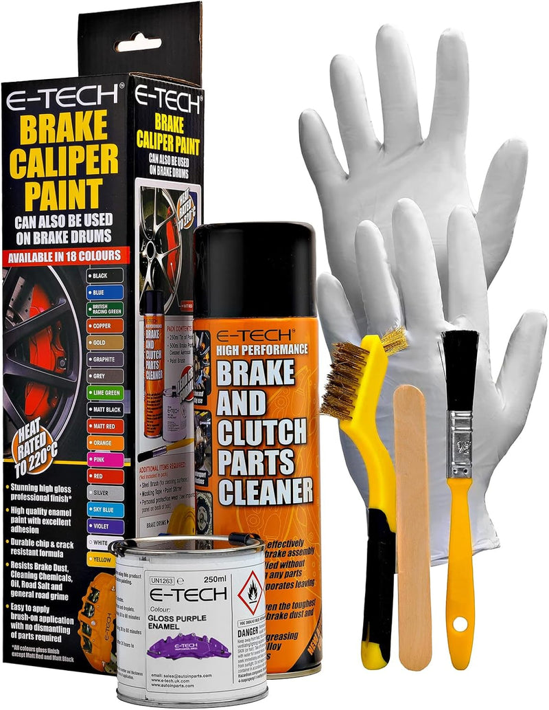 E‑Tech Brake Caliper Paint Kit – Professional High Temperature 220°C-Gloss Purple