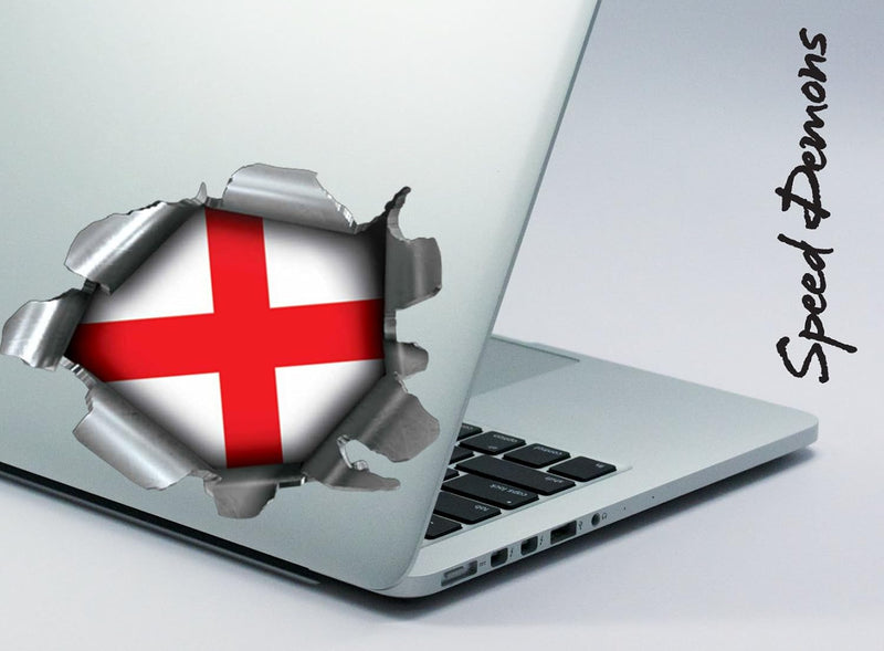 Speed Demons Flag Sticker – Self Adhesive Graphic-England-Standard