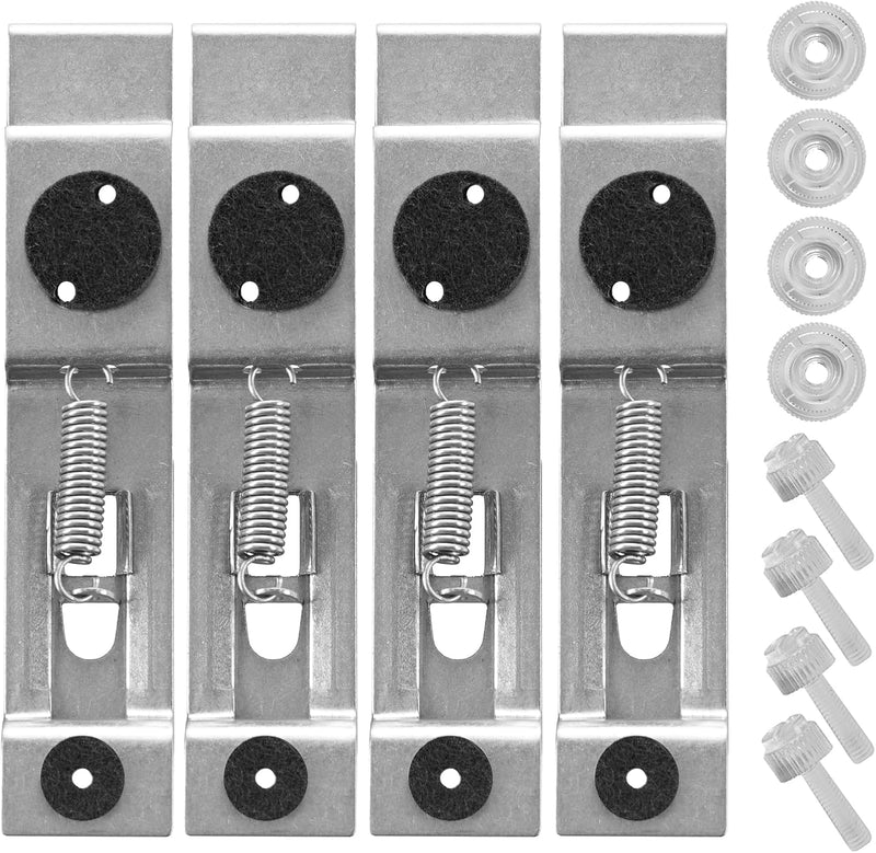 Trade Plate Holders Clip-On Cover Up Kit for Front and Rear Plates – Spring Loaded Number Plate Holder for Cars, Trailers & Caravans