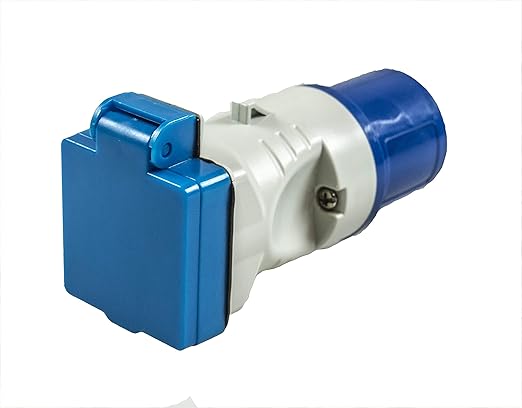 230V 16A Plug to BS Socket Adaptor