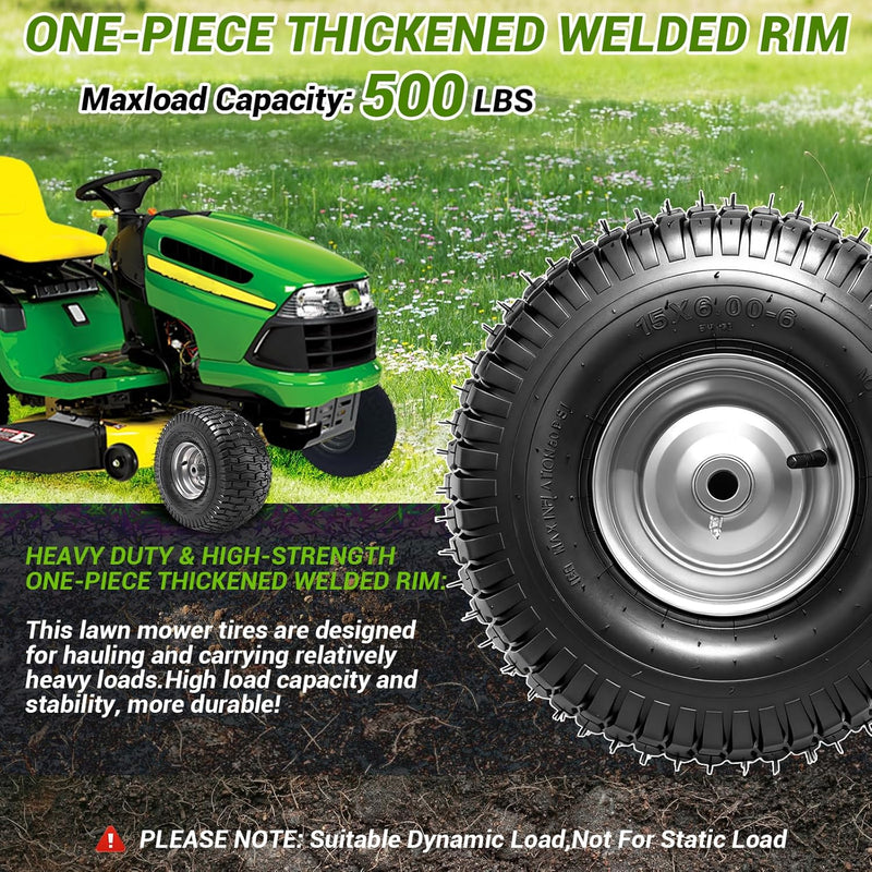 Kenda K383 6 Inch Turf Tyre 15x6.00-6