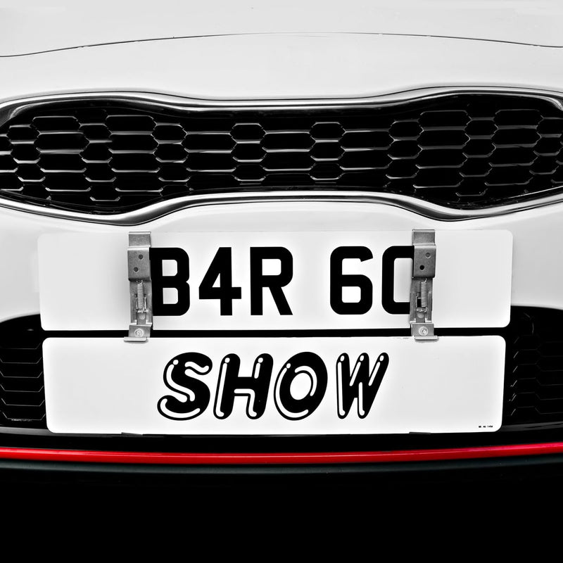 Showroom Number Plate Holder – Display Mount