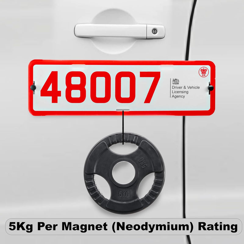 Universal Trade Plate Holder Kit – Hi‑Vis Cords & Suction Cups