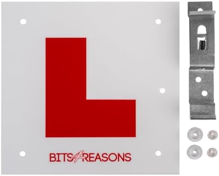 Professional Clip On L Plate – 110mm Number Plate Fit
