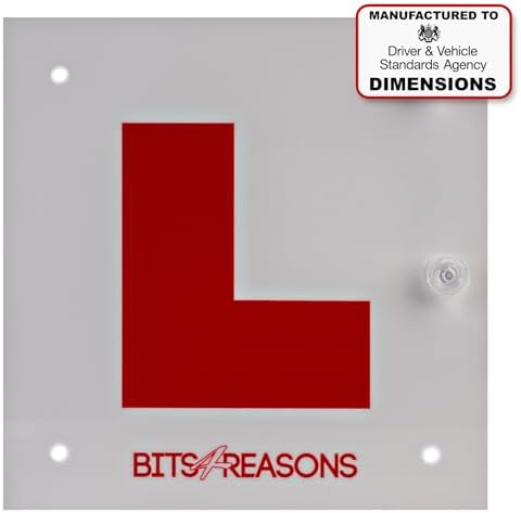 Professional Clip On L Plate – 110mm Number Plate Fit