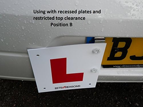Professional Clip On L Plate – 110mm Number Plate Fit