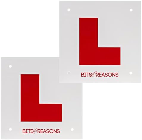 Professional Grade Rigid Solid L Plates – Pair (1.5mm Polycarbonate)