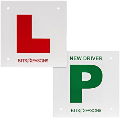 Rigid L Plate with P Plate Reverse – Pair (1.5mm Polycarbonate)